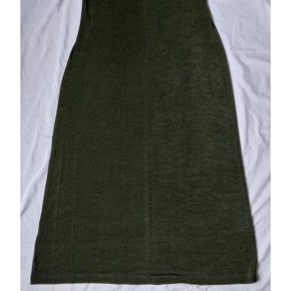Vintage Coldwater Creek Acetate Blend Stretch Maxi Dress Green Womens Medium - Picture 4 of 13